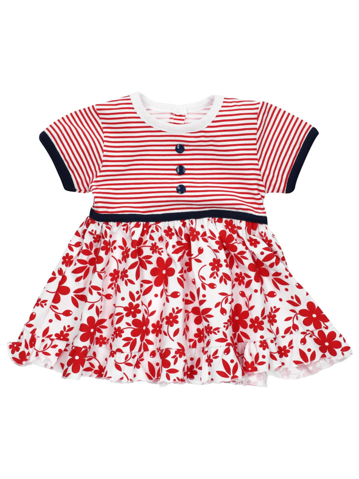 Baby Sweets 3tlg Set Kleid   Shorts   Mütze Lieblingsstücke Kleider in rot weiß günstig kaufen 56