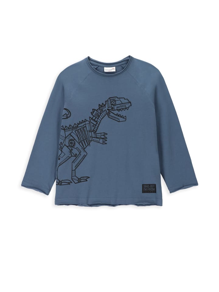 Coccodrillo T-shirt mit langen Ärmeln in blau günstig kaufen