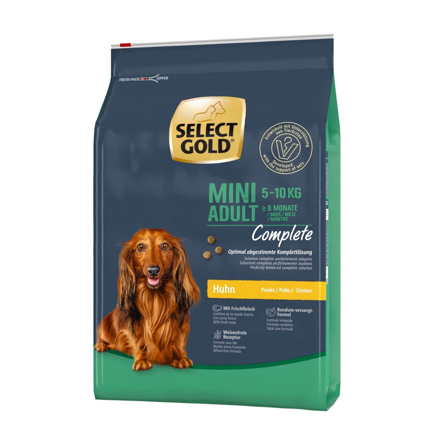 SELECT GOLD Hundetrockenfutter SELECT GOLD Complete Mini Adult Huhn 4 kg