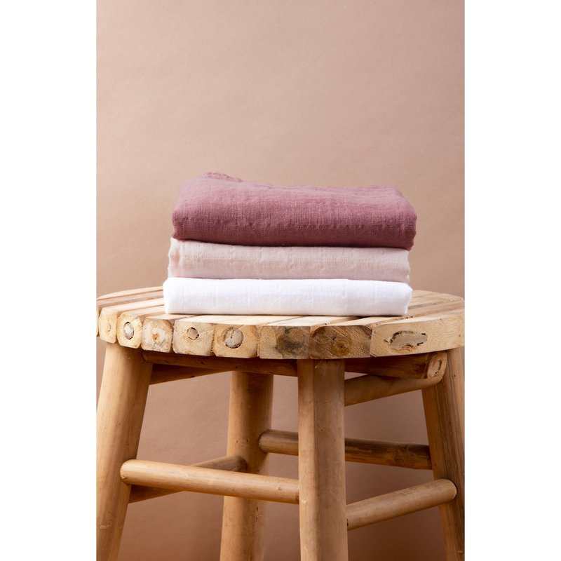 Set de 3 langes Coton Bio unis