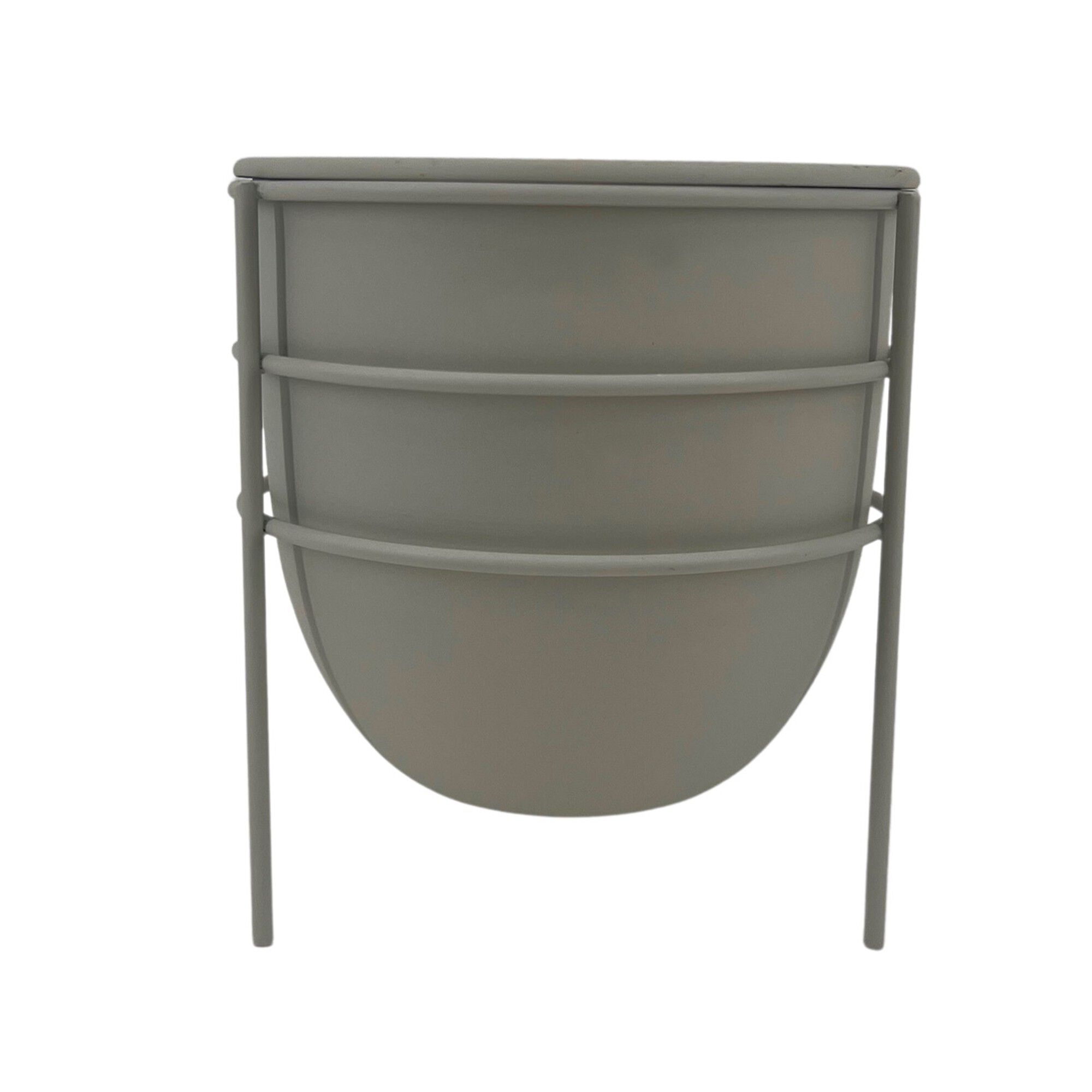 Cache-pot sur pied en métal