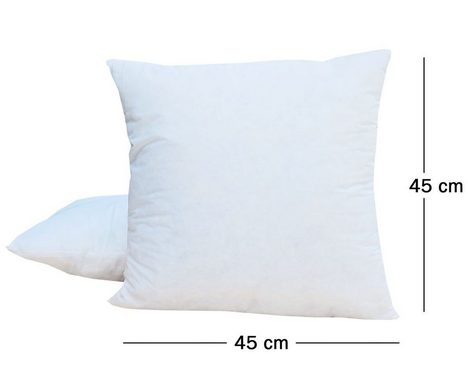JACK Dekokissen JACK 2x Innenkissen Kissenfüllung Inlett 45x45cm Wasserfest Füllkissen, für Innen & Außen, Zierkissen, Sofakissen, Dekokissen, nur Innlay