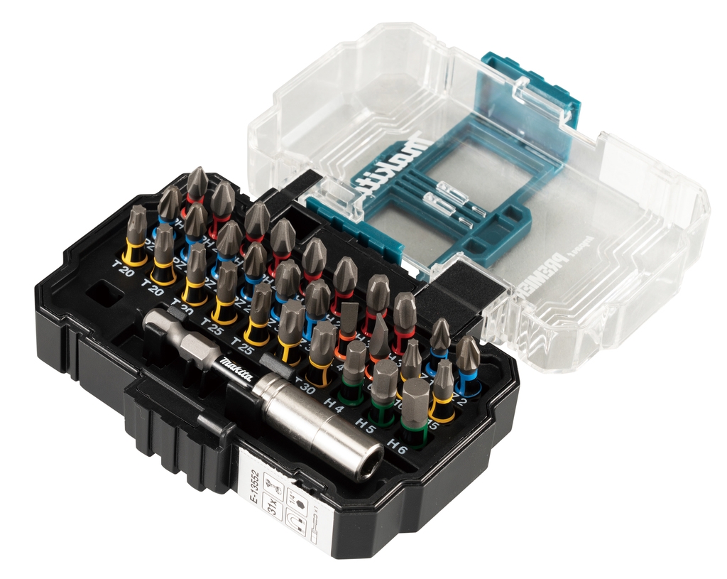 Makita tilbehør E-13552 31-delt slagskruetrækker Bit Sæt Impact Premier