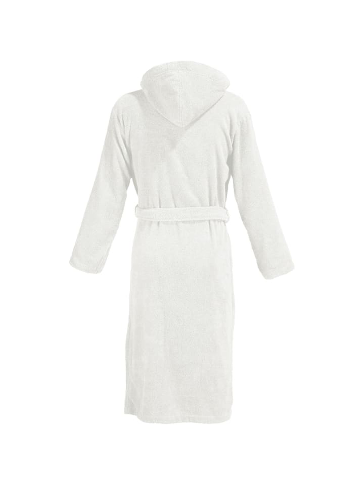 Erwin Müller Frottier Unisex-Bademantel mit Kapuze Heidelberg in weiß günstig kaufen
