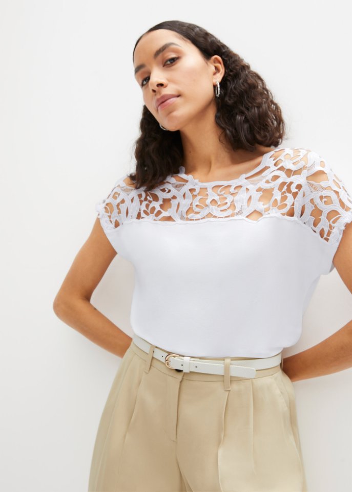 Shirt mit Spitze