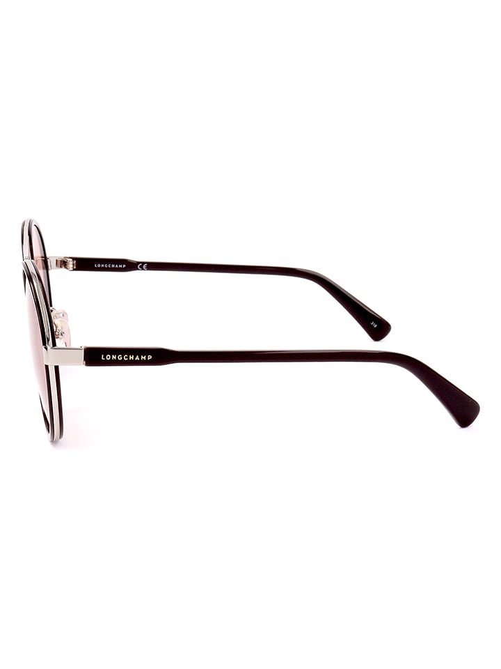 Longchamp Damen-Sonnenbrille in Braun-Silber/ Rosa günstig kaufen 55