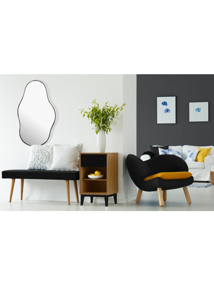 KADIMA DESIGN Wandspiegel Asymmetrisch 40x80 cm Metall Design Hängespiegel , günstig kaufen onesize