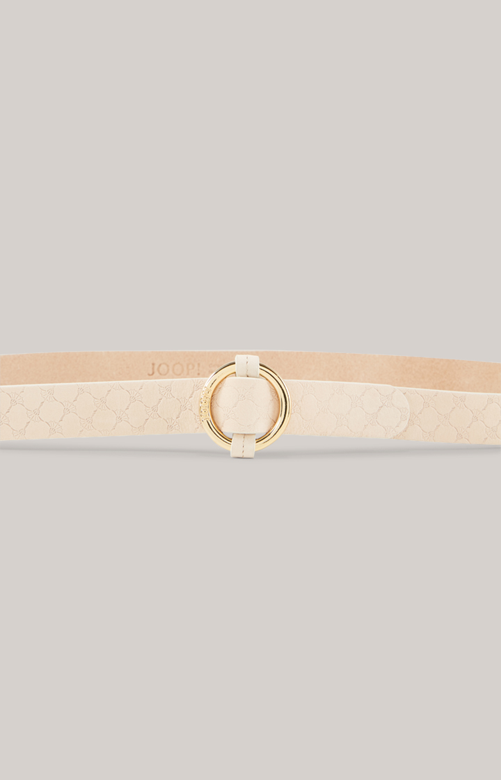 Ledergürtel in Beige