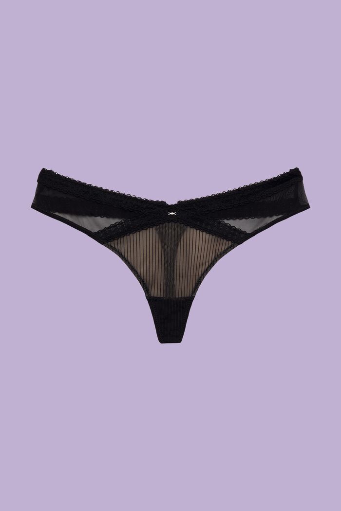 Brazilian-String in Hipster-Form aus Mesh
