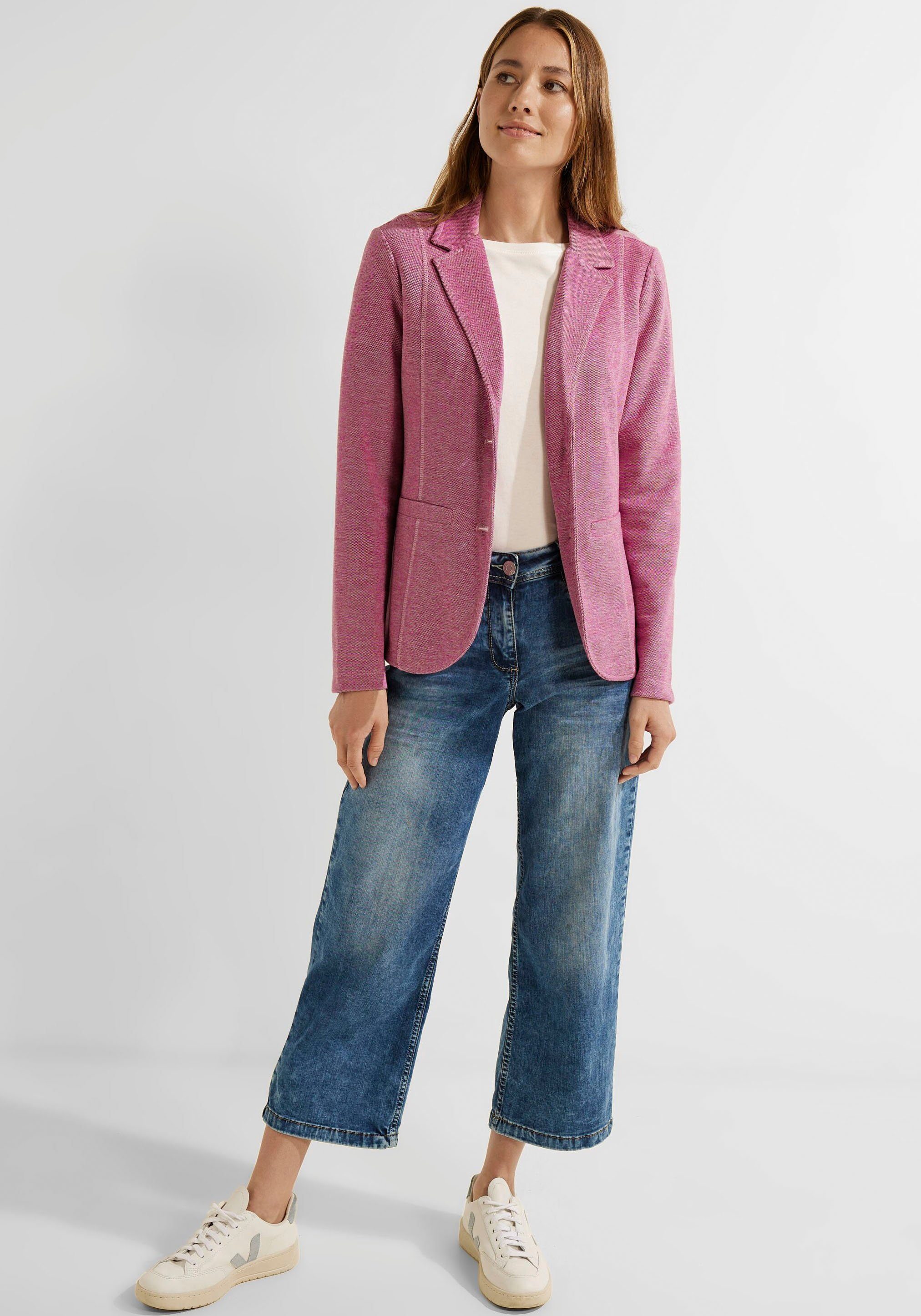 Cecil Sweatblazer mit abgerundetem Saum