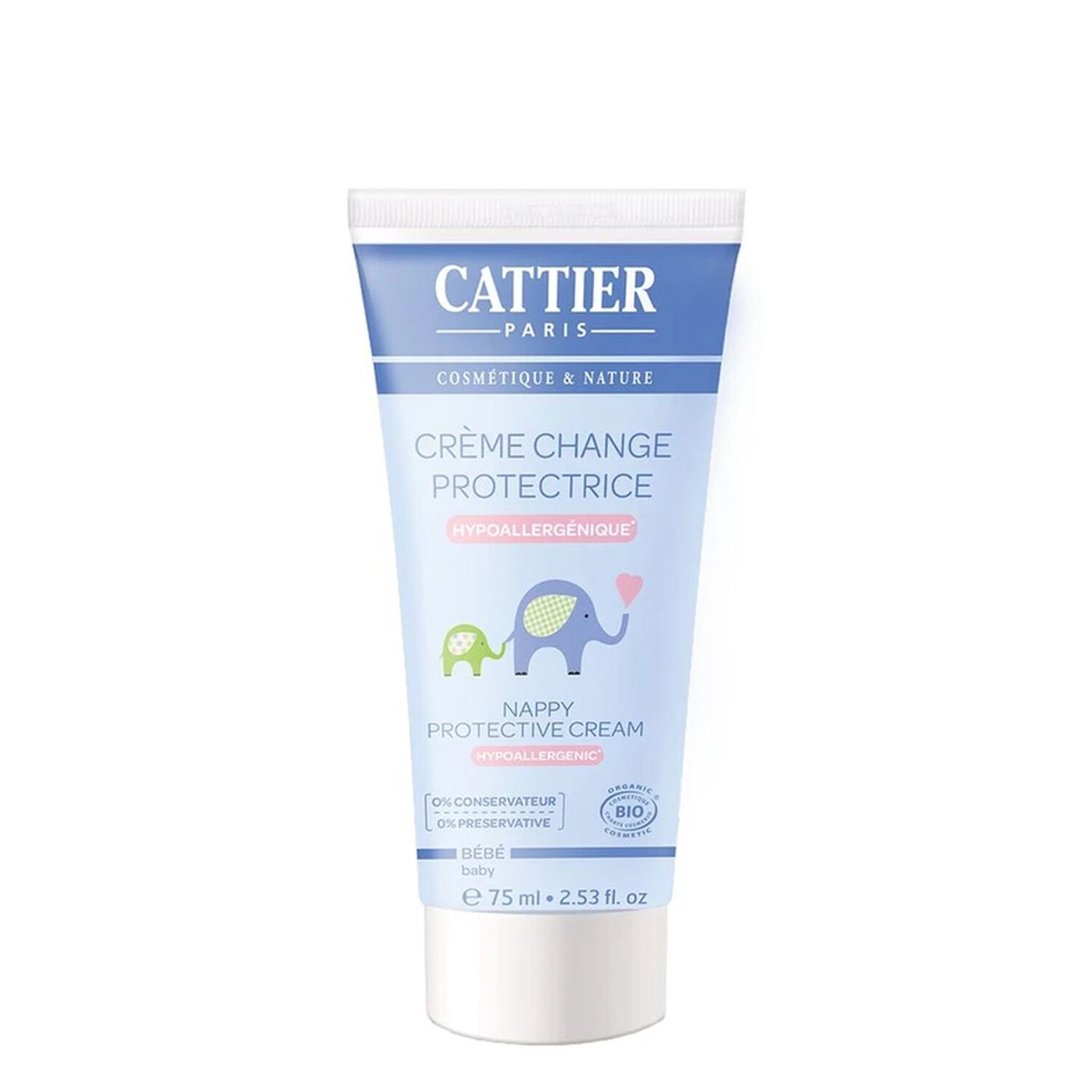Cattier Crème Protectrice Bébé Pour le Change 75 ml