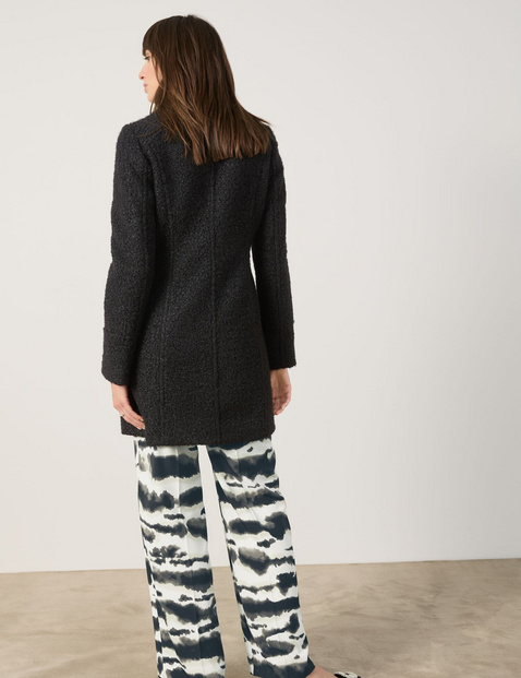 Kurzmantel mit Bouclé-Optik
