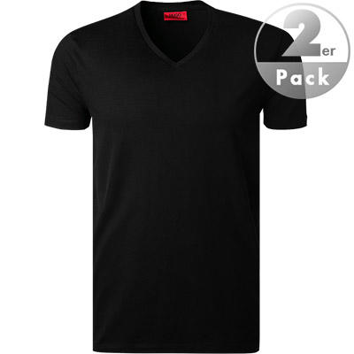 HUGO, T-Shirts, Regular Fit, Baumwolle, schwarz