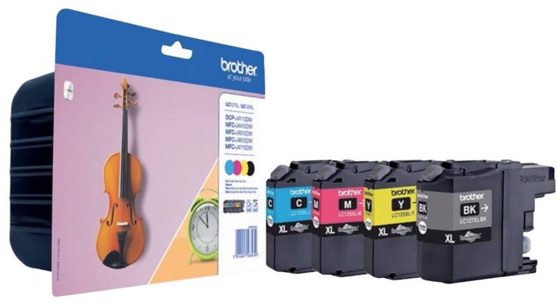 Brother LC127XL Original Tintenpatrone Schwarz, Cyan, Magenta, Gelb Multipack 4 Stück