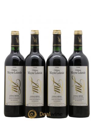 Château Mayne Lalande Cru Bourgeois  1998 - Lot de 4 Bouteilles