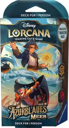 Disney Lorcana: Azurblaues Meer - Bernstein und Rubin Einzelspieler Deck (Deutsch)