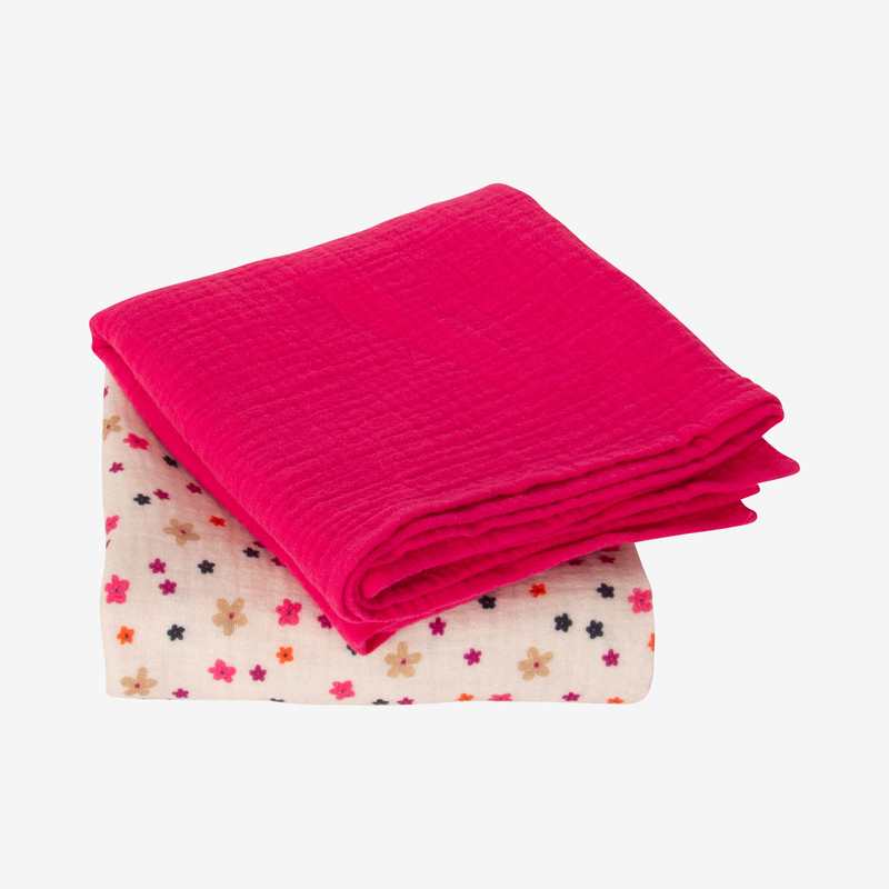 Langes bébé fille micro fleurs gris Catimini