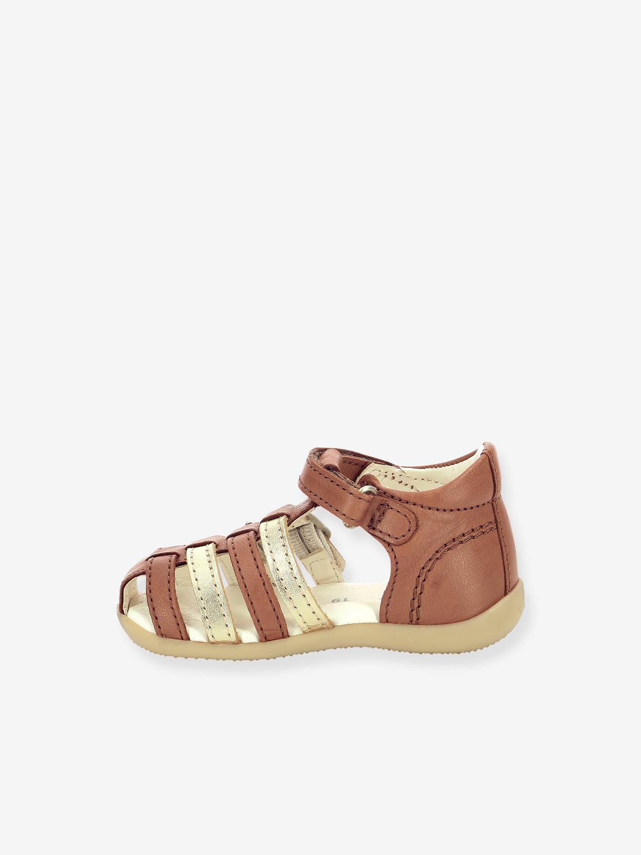 Sandales cuir enfant Bigkro KICKERS® caramel