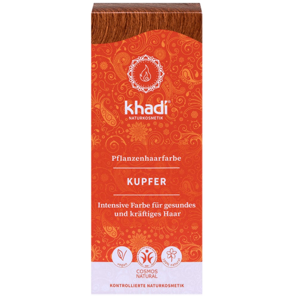 Khadi Pflanzenhaarfarbe Kupfer 100 g
