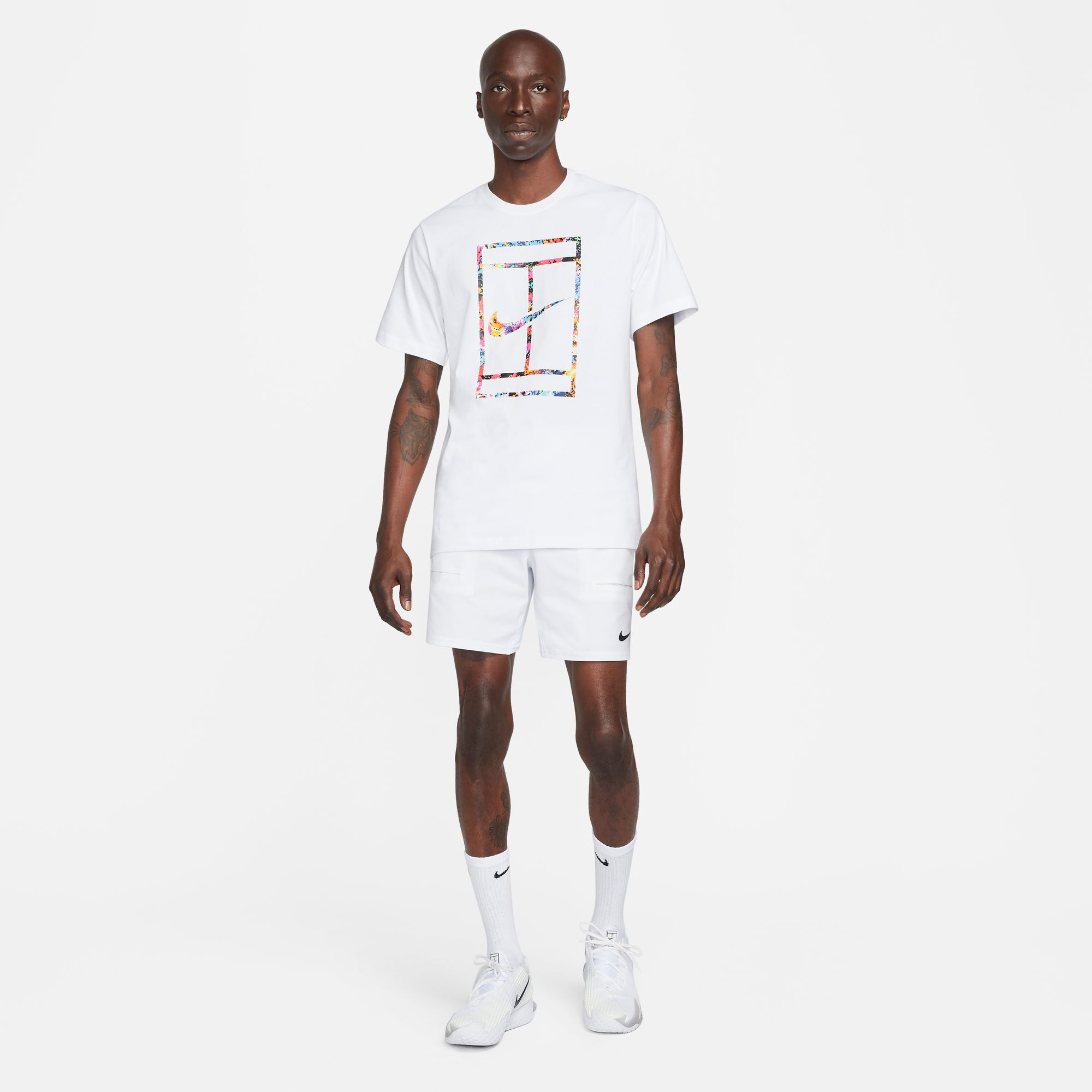Court Dri-Fit Slam LN NT Shorts Herren - Weiß