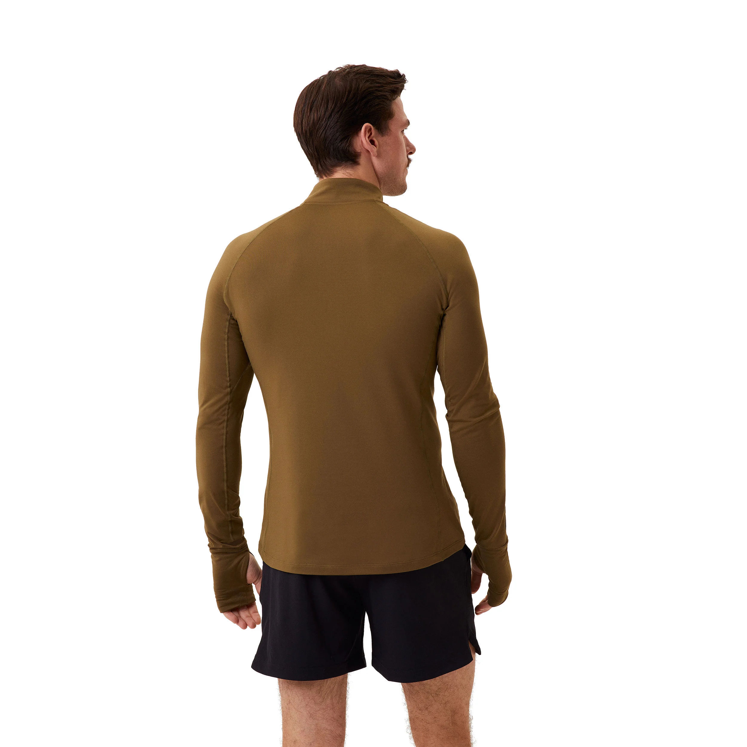 Borg 1/4 Zip Longsleeve Herren - Khaki