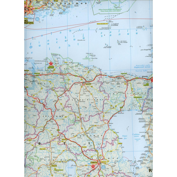MARCO POLO Länderkarte Estland, Lettland, Litauen, Baltische Staaten 1: 800 000 - Straßenkarte