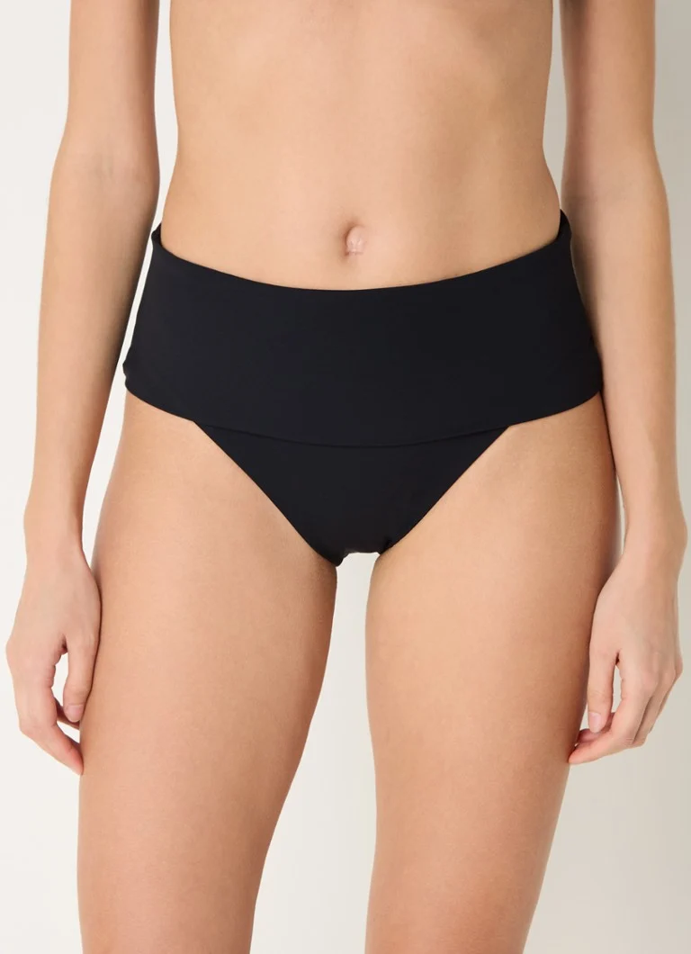Slip de bikini Jetset cu talie înaltă și pliuri de la JETS Australia