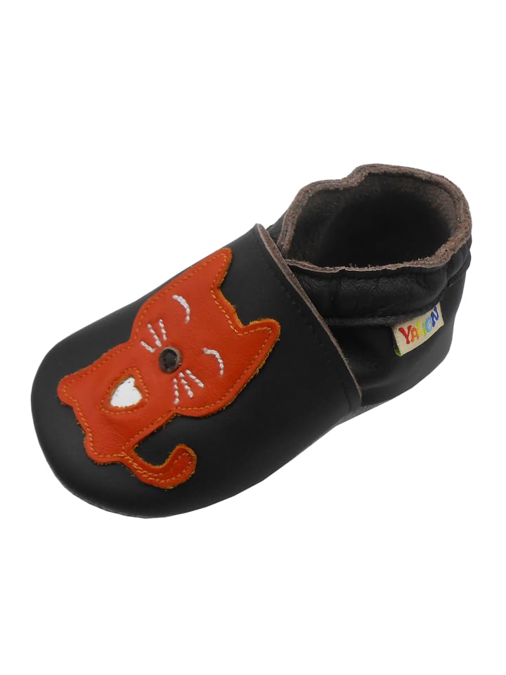 Yalion Leder-Krabbelschuhe 