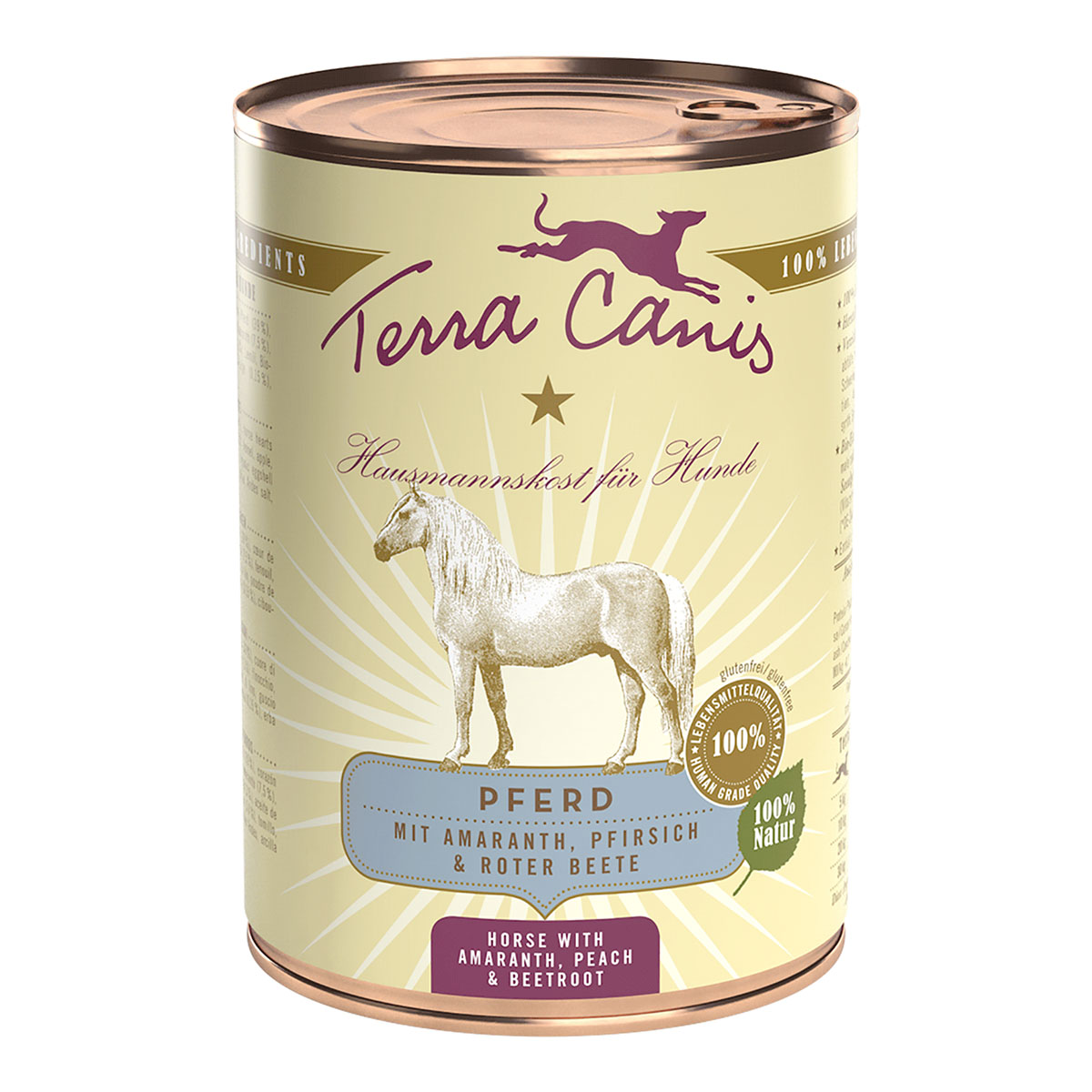 Terra Canis CLASSIC Pferd mit Amaranth, Pfirsich und Roter Bete