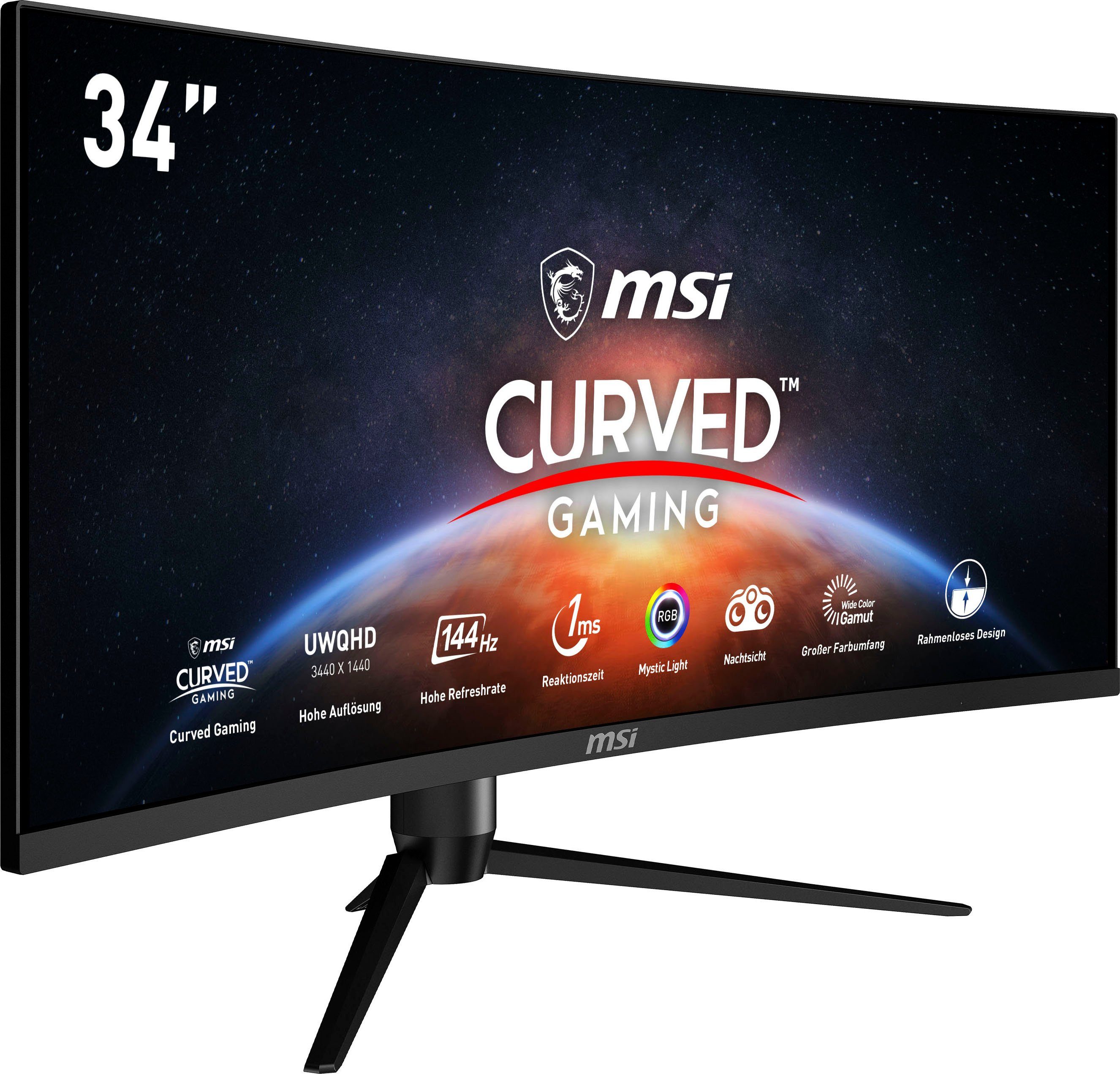 MSI Optix MAG342CQR Curved-Gaming-LED-Monitor (86 cm/34 