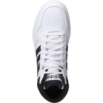 adidas Hoops 3.0 Mid Sneaker in weiß