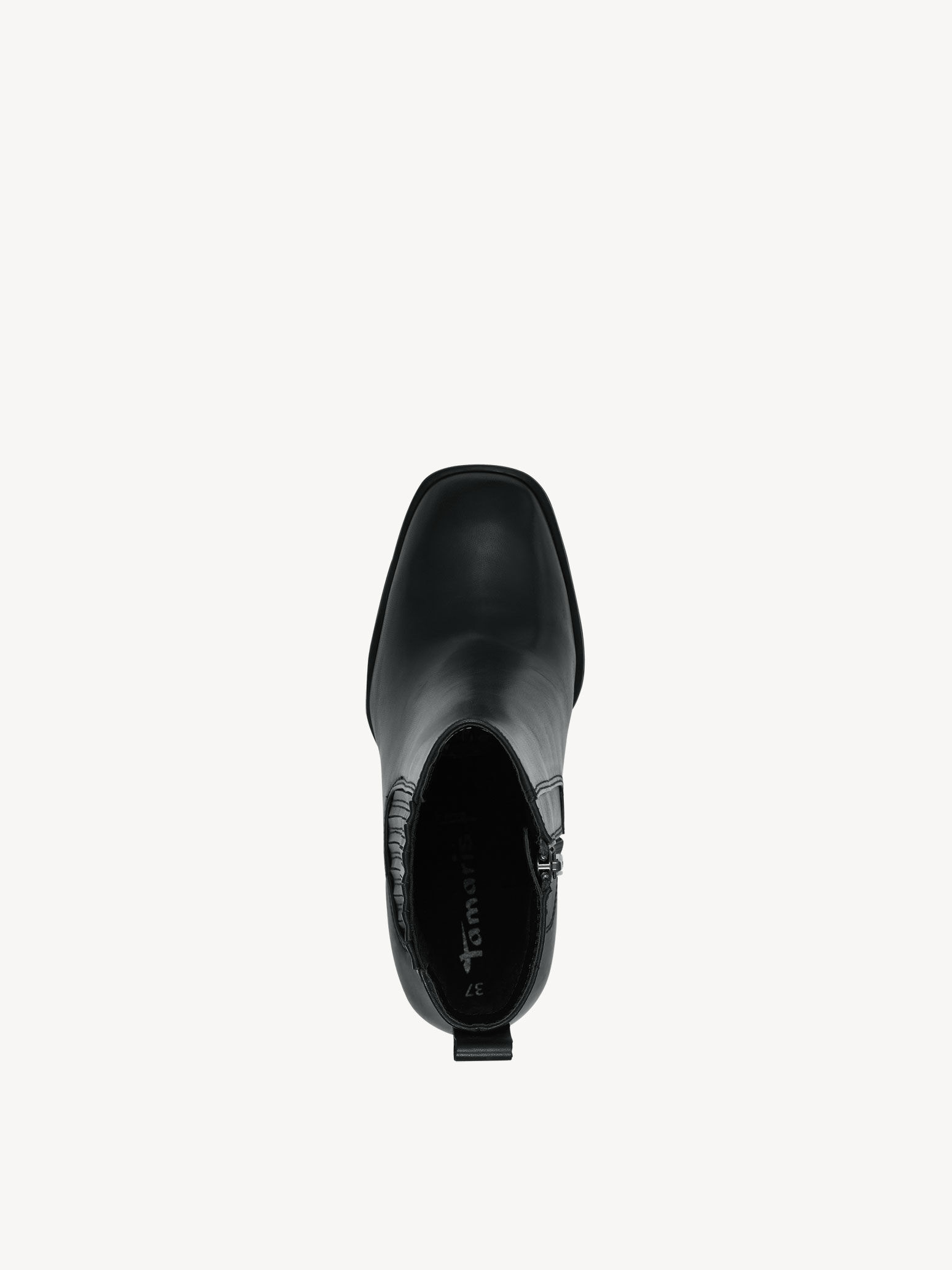 Bottine en cuir - noir