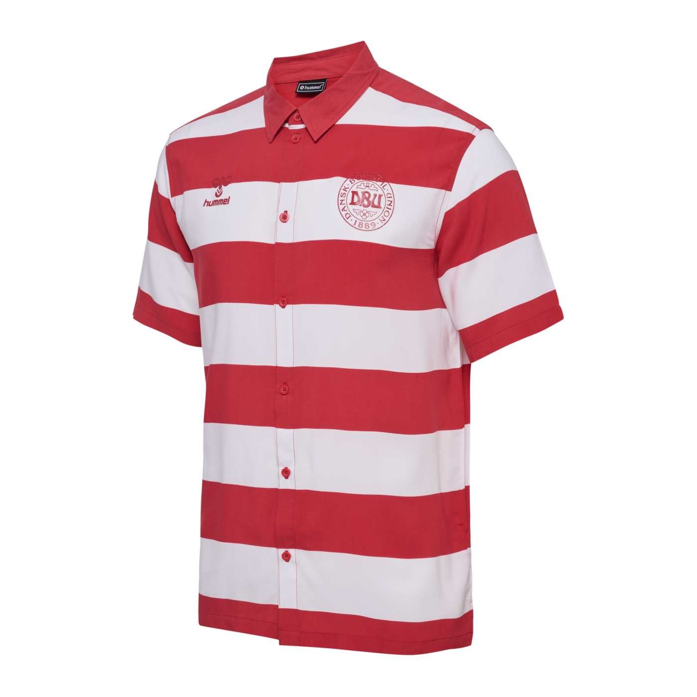 Hummel Dänemark Fan T-Shirt EM 2024 Rot F3681