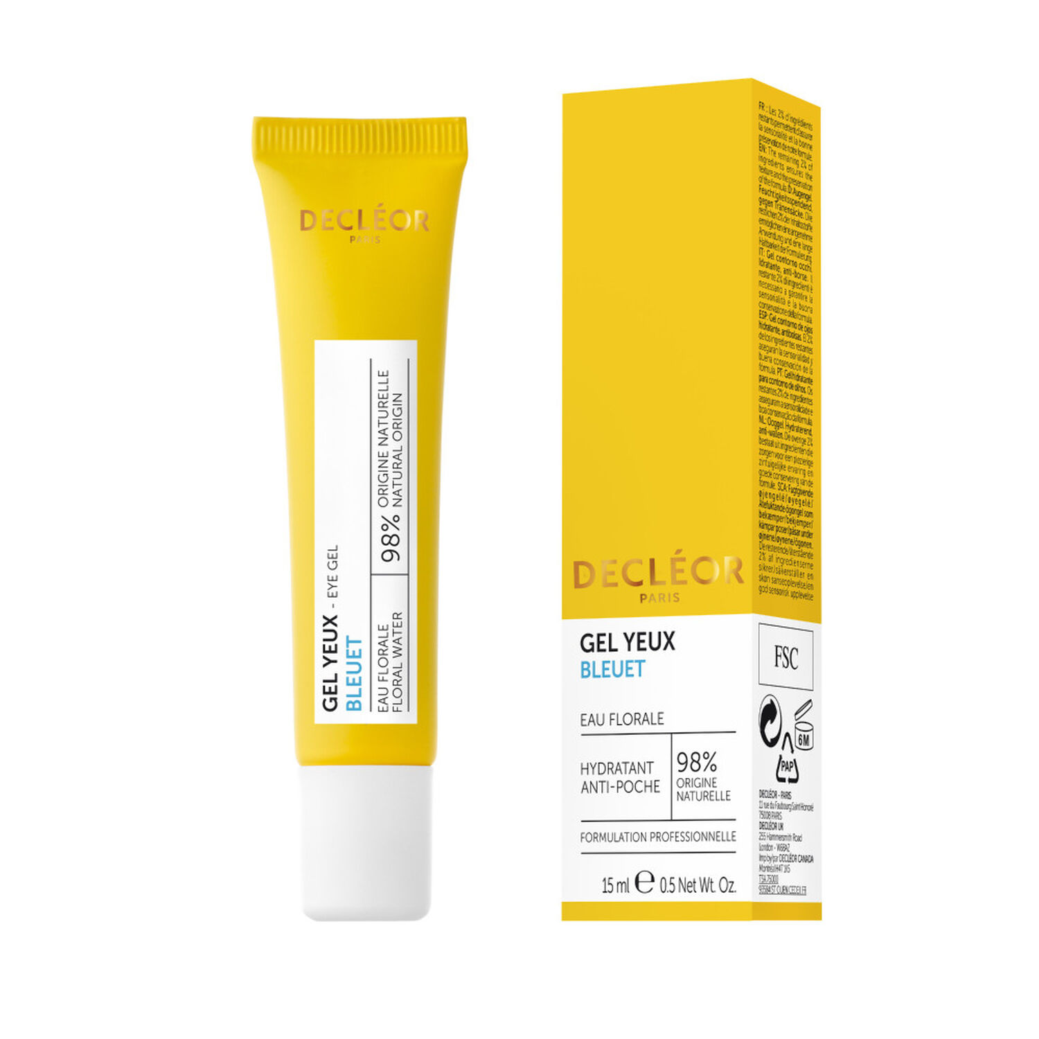 Decléor Gel Yeux Bleuet Contour Yeux Hydratant 15 ml