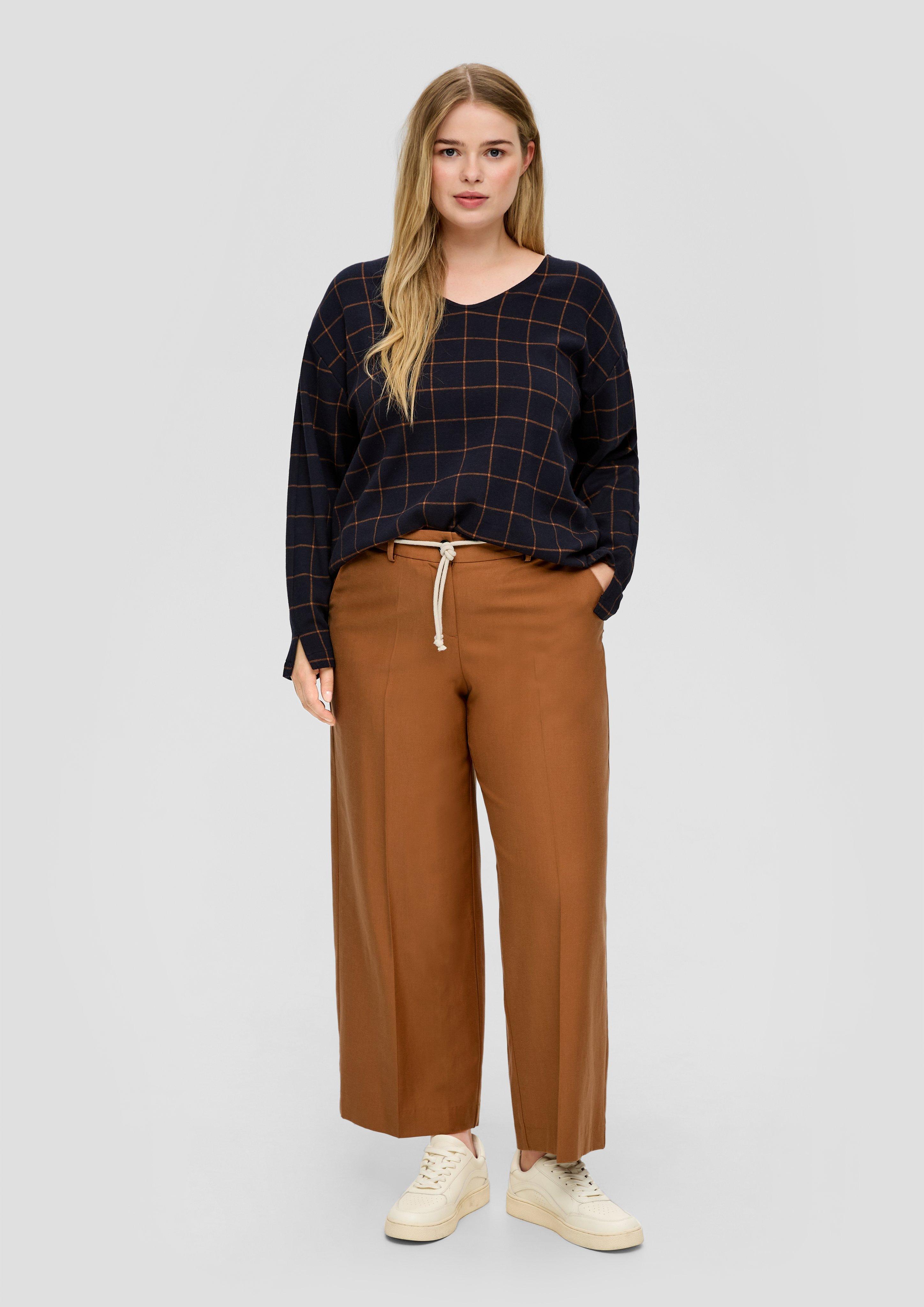Regular: Twill-Hose aus Viskosemix  2136820-8755