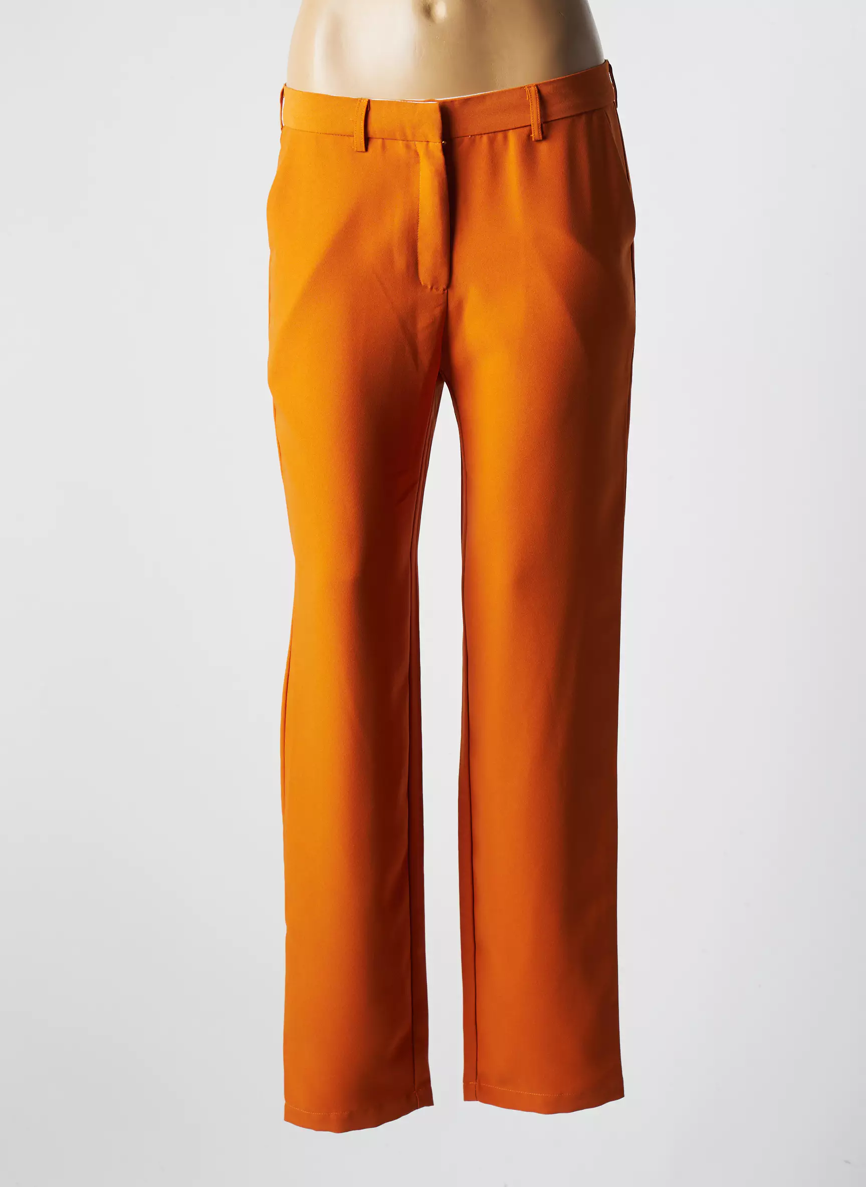 La Petite Etoile Pantalons Droits Femme couleur orange