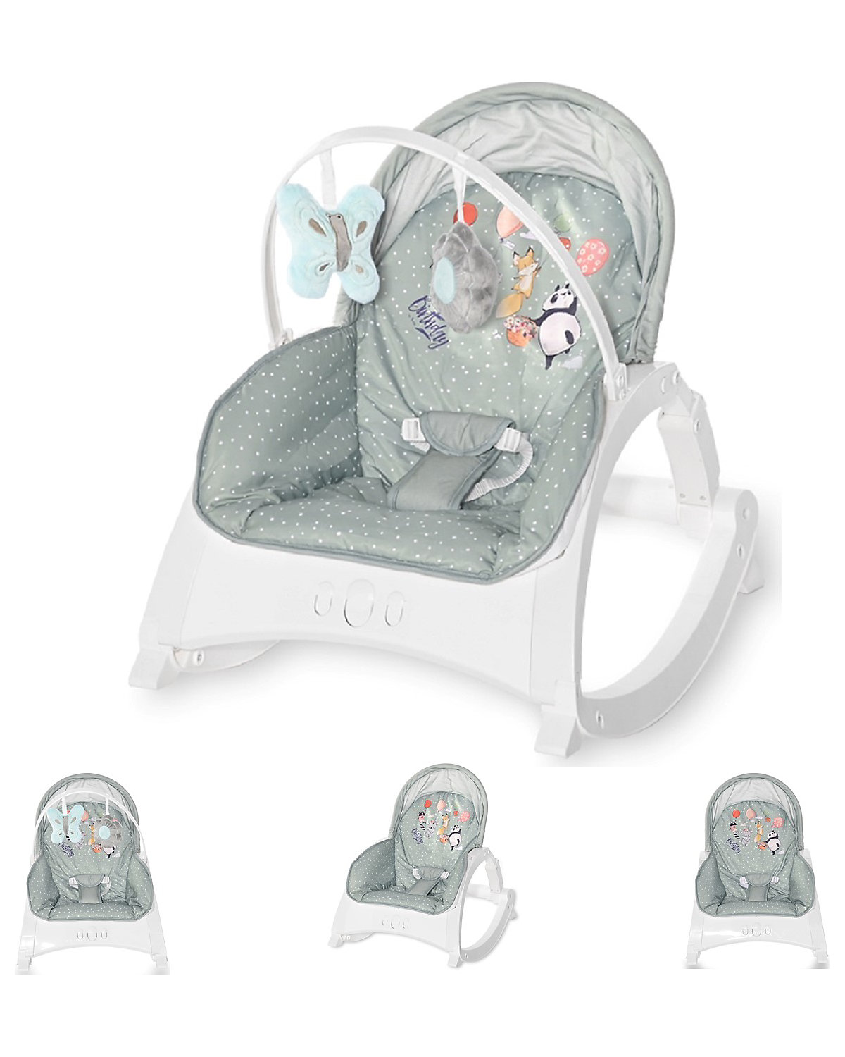 Babywippe ENJOY mit Vibration, Musik, verstellbare Rückenlehne Babywippen