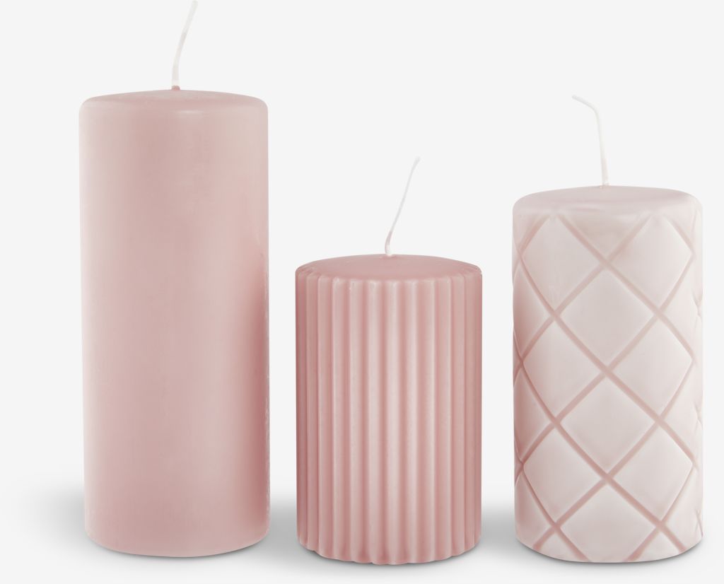 Lampki ALFRED Cube ALFRED jasnoróżowe 3 szt./opak.