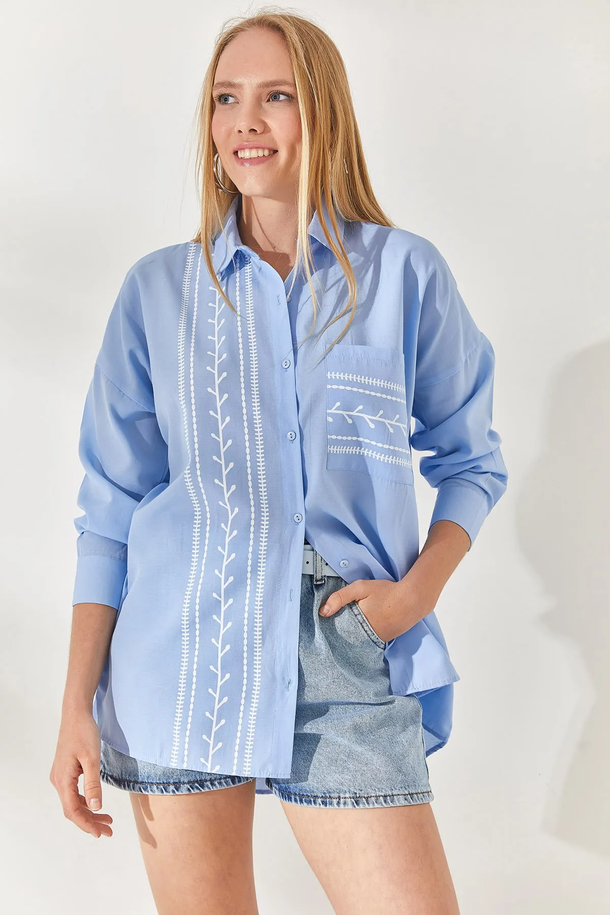 Olalook  Hemd - Blau - Relaxed Fit