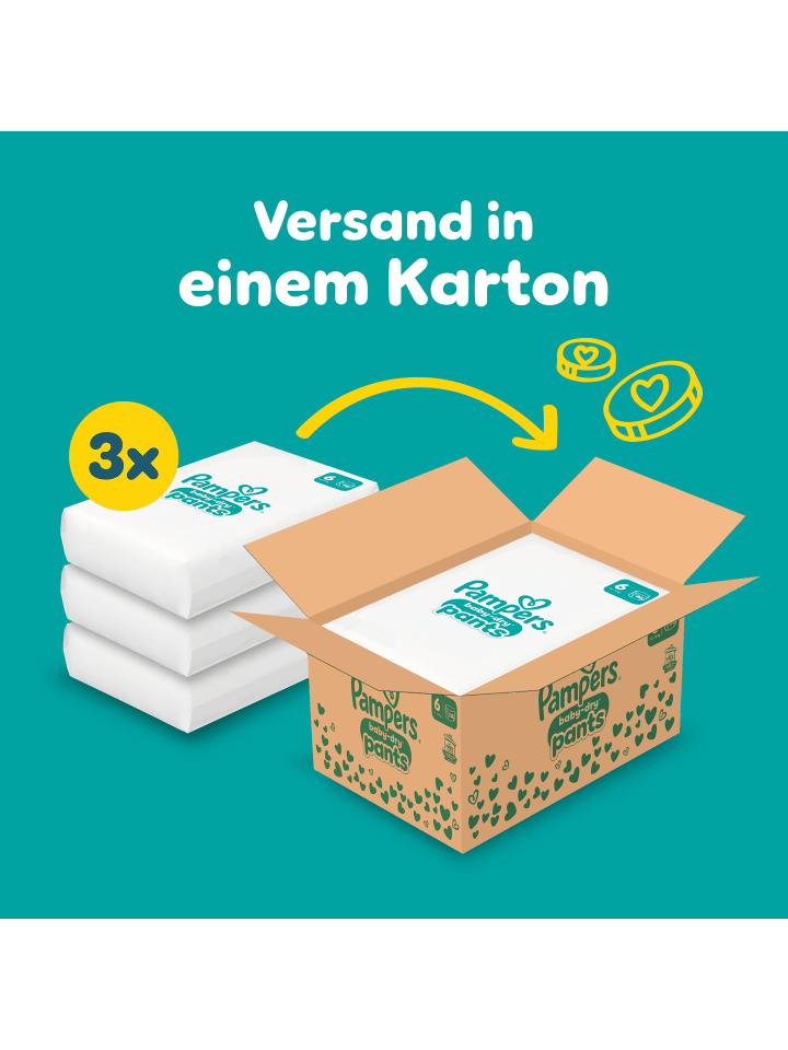 Pampers Pampers Baby-Dry Pants Größe 6, 138 Windeln, 13kg-19kg günstig kaufen 6