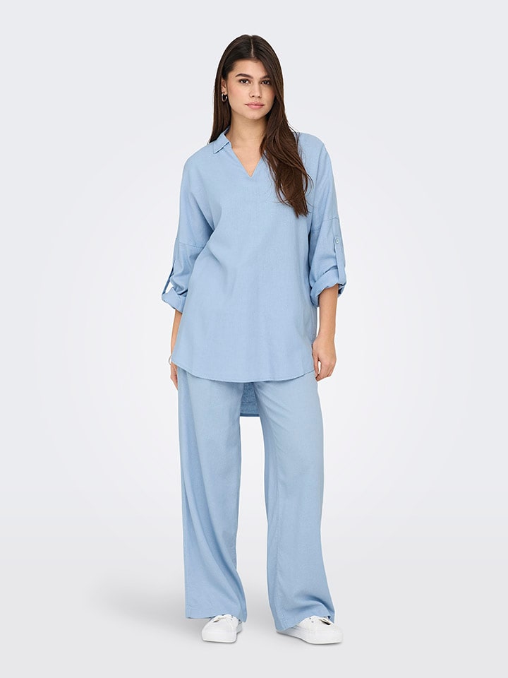 ONLY Bluse in Hellblau günstig kaufen