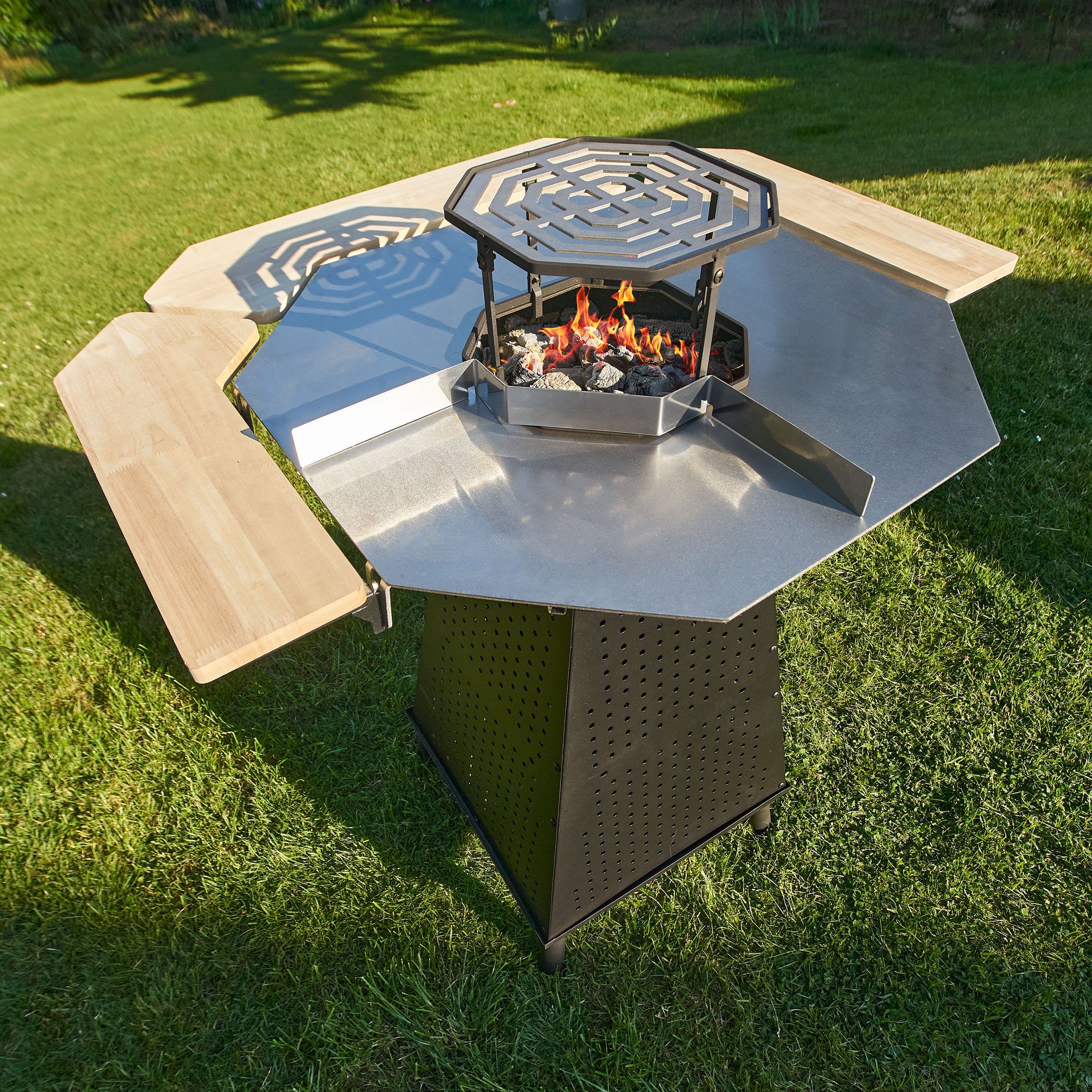 Gartenfreude Feuerstelle Feuertisch, (101 x 118 x 86 cm)