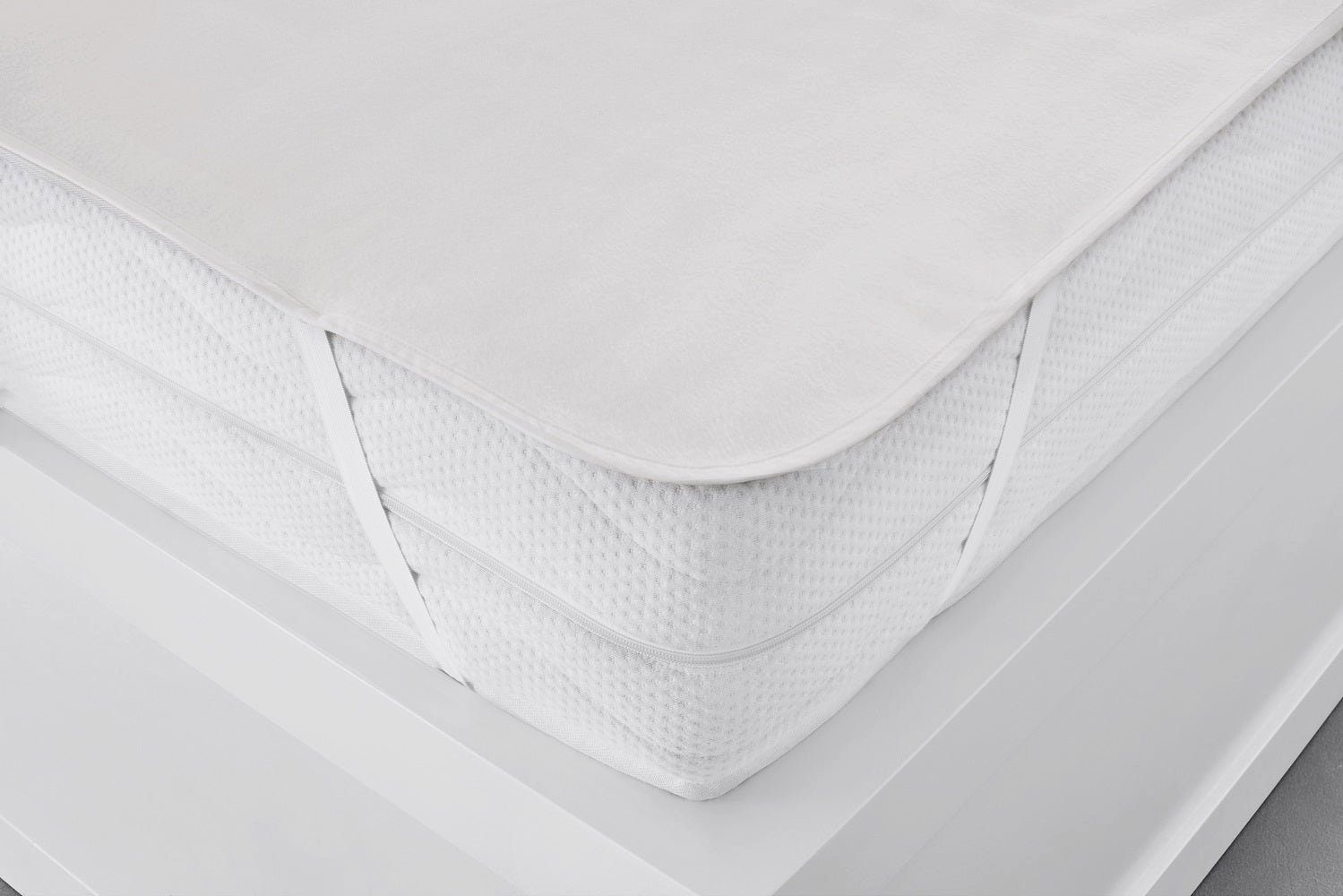 Matratzenschutzbezug Matratzenauflage Matratzenschutz Schlafzimmer creme Matratze Angeycasa
