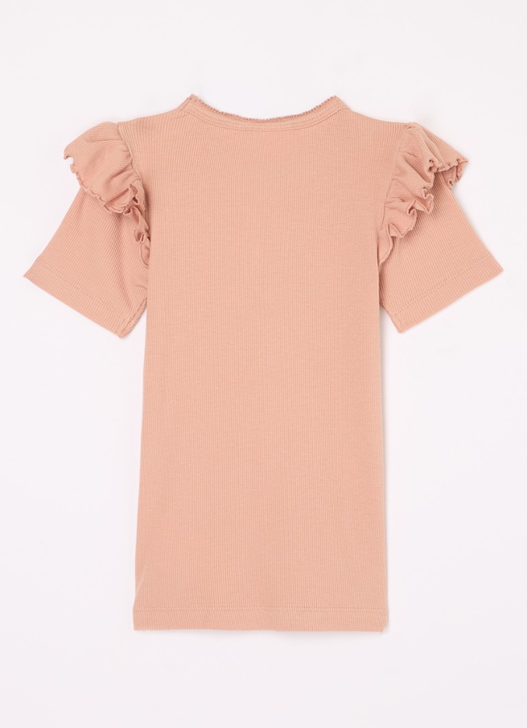 Lil 'Atelier NMFGAGO top in organic cotton blend with ruffle