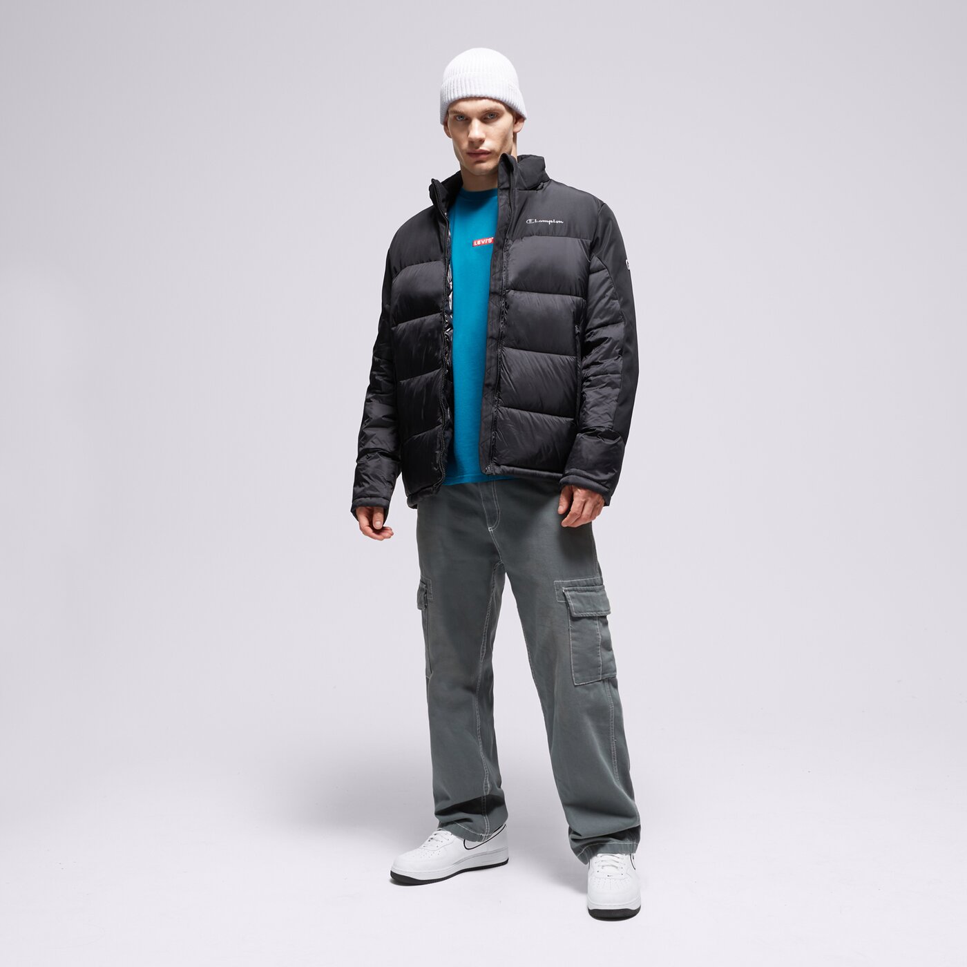 CHAMPION DAUNENJACKE JACKET Schwarz