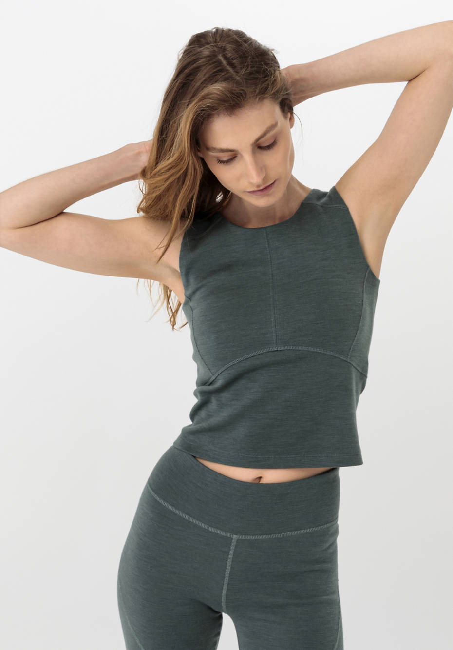 Top ACTIVE FUNCTIONAL aus Bio-Merinowolle mit Bio-Baumwolle