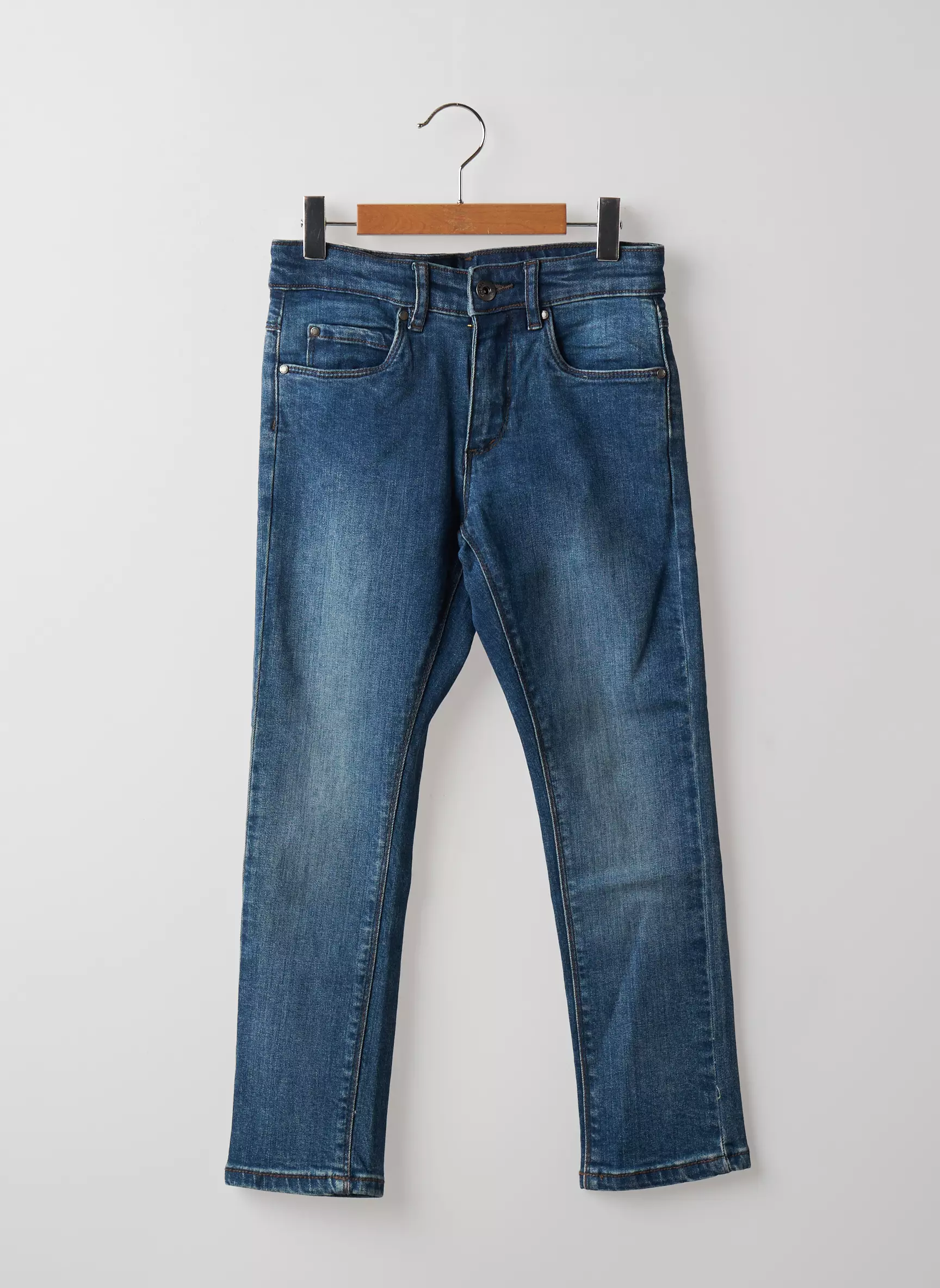 Stooker Jeans Coupe Slim Garcon couleur bleu