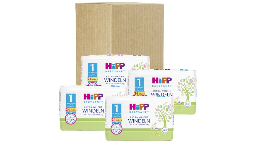 Hipp Babysanft Windeln Newborn 1 Vorratsbox