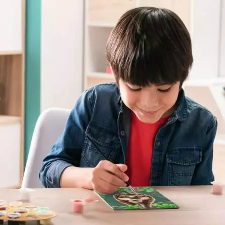CreArt Faultier-Liebe - Malen nach Zahlen für Kinder ab 9 Jahren