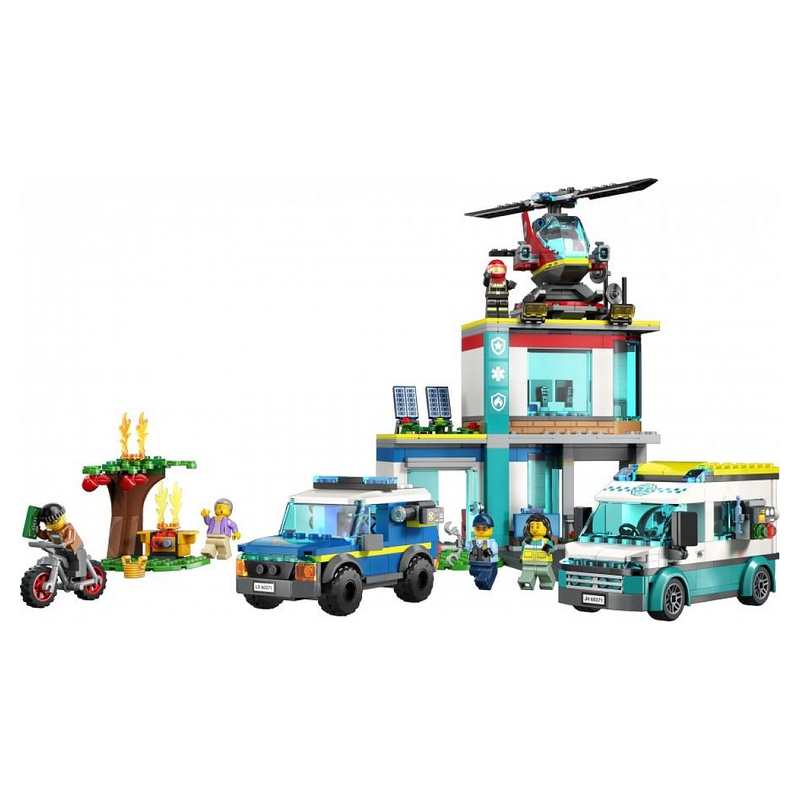 60371 Le QG des véhicules d'urgence LEGO City